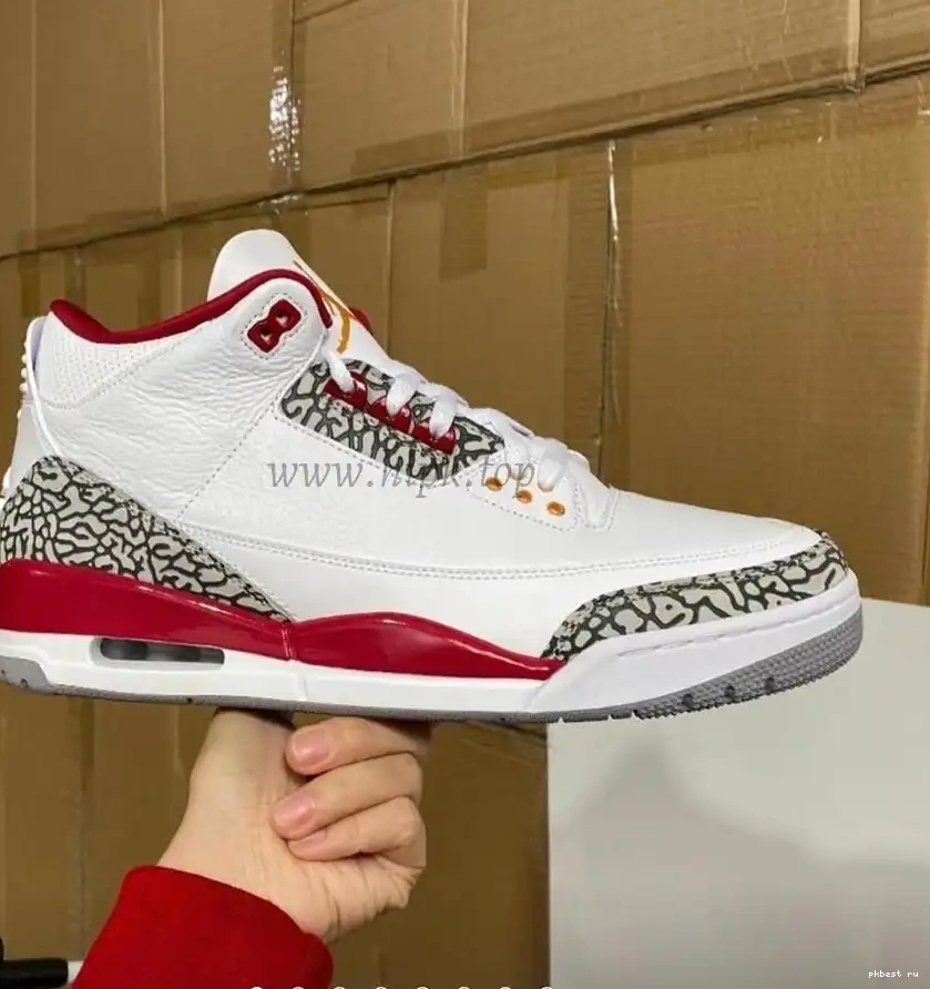 God Cardinal retro to air materials Pk ready 3 jordan ship Red retail 0527